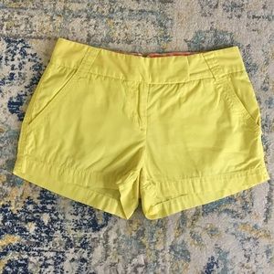 J. Crew Yellow Chino Shorts • Size 0